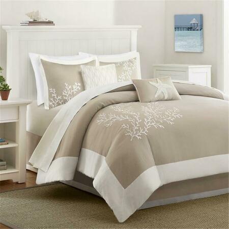 HARBOR HOUSE Cotton Jacquard 6pcs Comforter Set with Embroidery - Full, 6PK HH10-1544